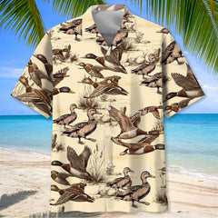 Vintage Duck Hunting Nature Hawaiian Shirt